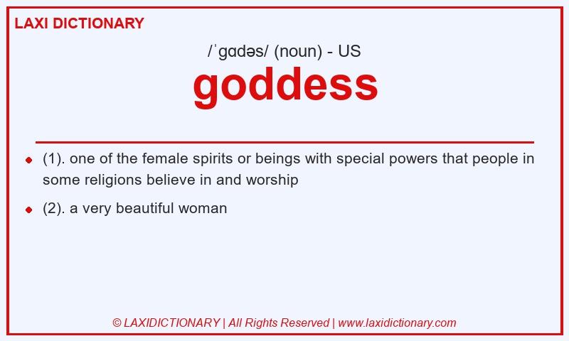 Definition goddess in American English