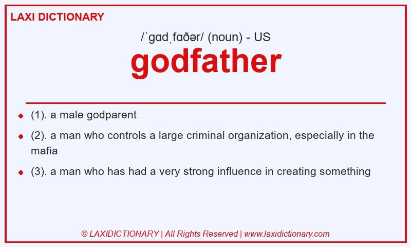 Definition godfather in American English