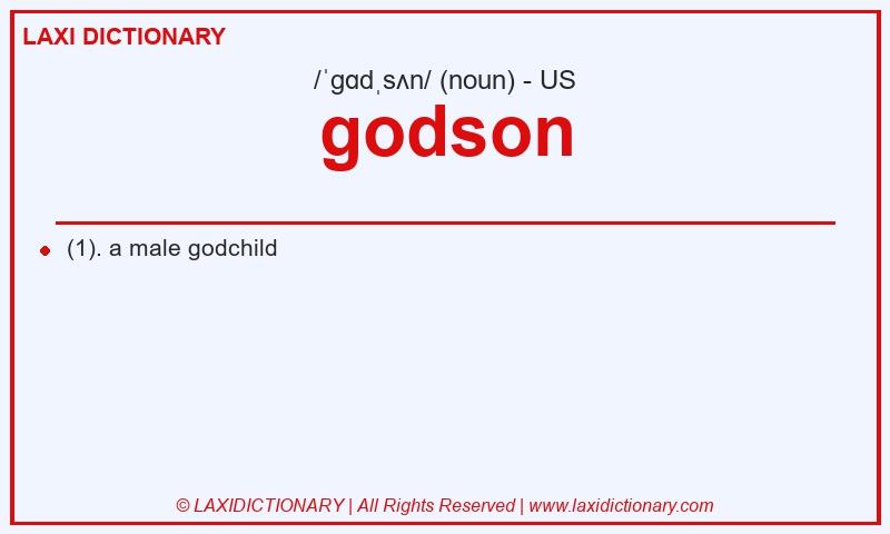Definition godson in American English