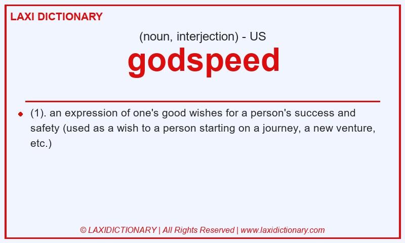 Definition godspeed in American English