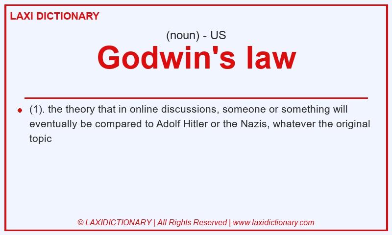 Definition Godwin's law in American English
