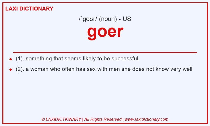 Definition goer in American English