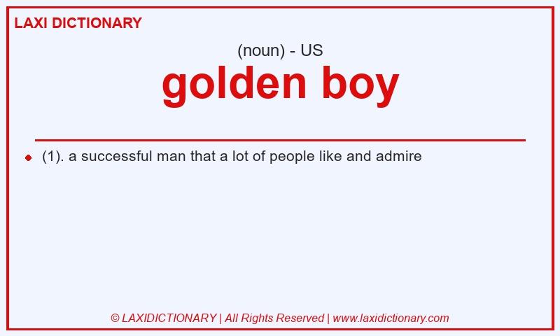 Definition golden boy in American English