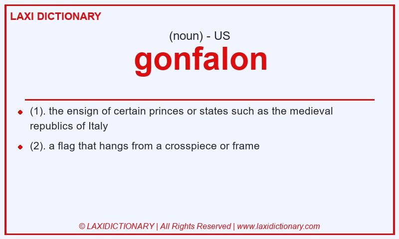 Definition gonfalon in American English