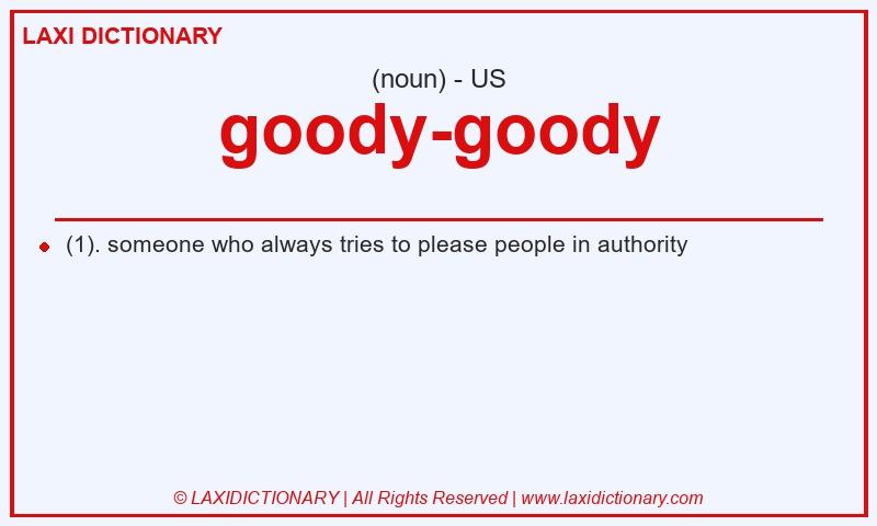 Definition goody-goody in American English