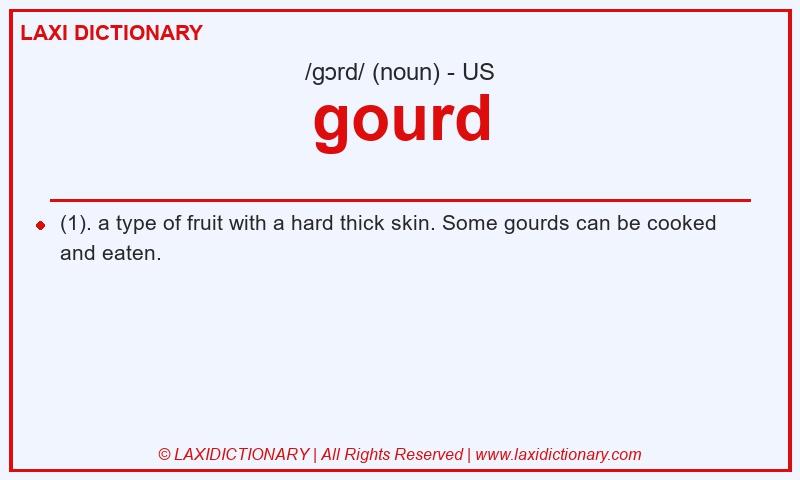 Definition gourd in American English