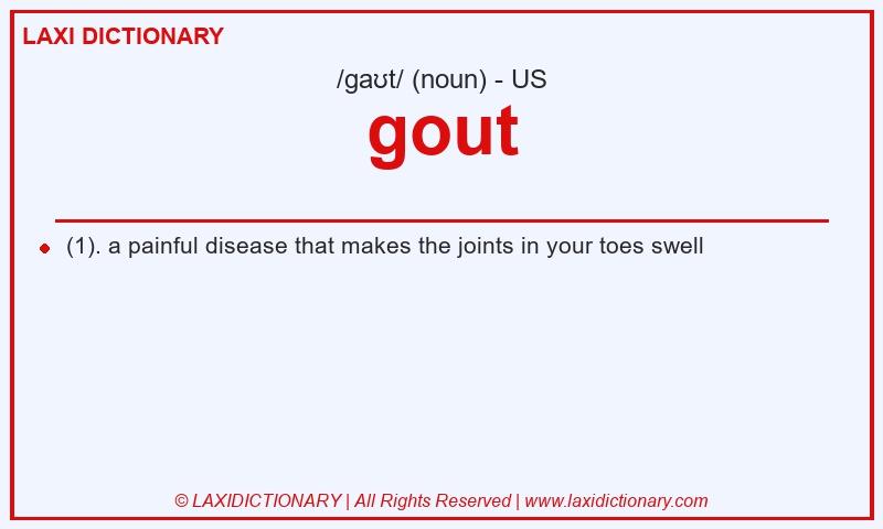 Definition gout in American English
