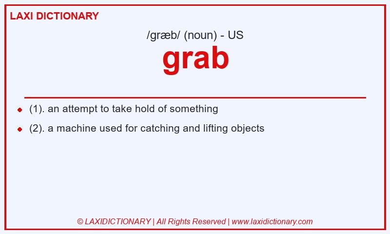 Definition grab in American English