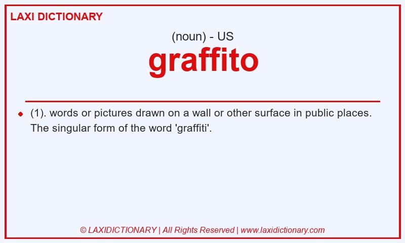 Definition graffito in American English