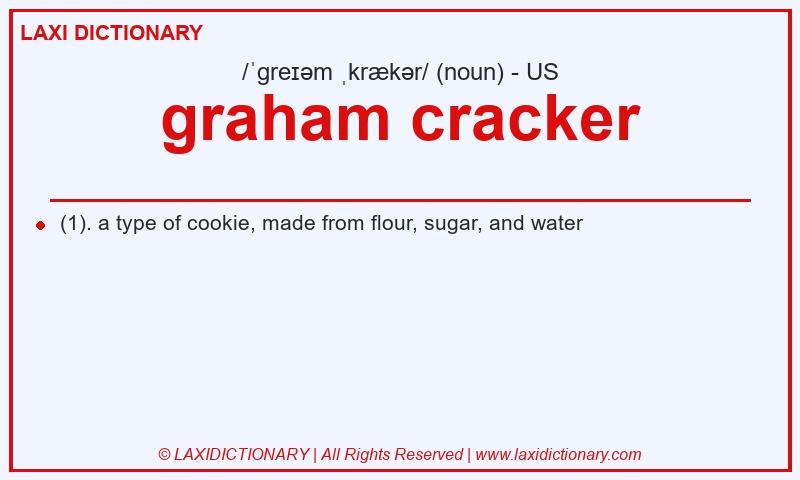 Definition graham cracker in American English