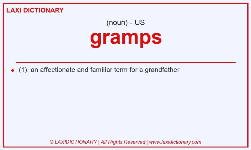 Definition gramps in American English