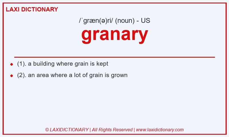 Definition granary in American English