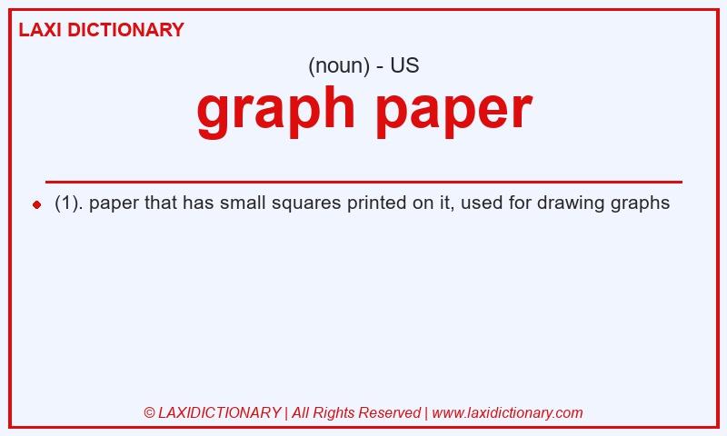 Definition graph paper in American English