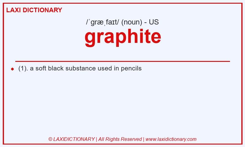 Definition graphite in American English