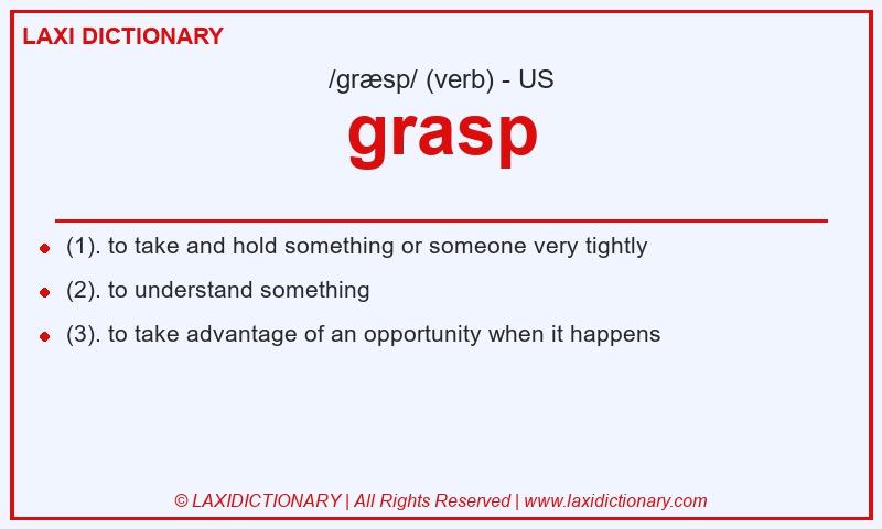 Definition grasp in American English