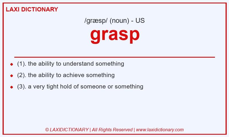 Definition grasp in American English