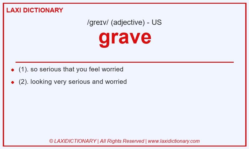 Definition grave in American English