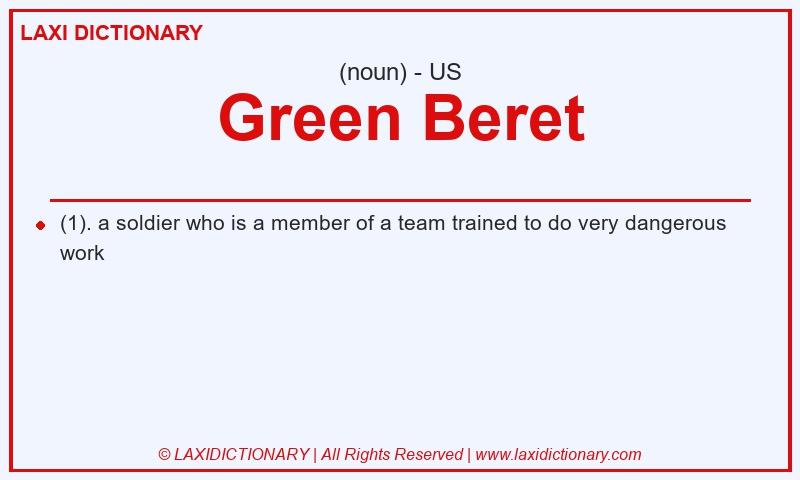 Definition Green Beret in American English