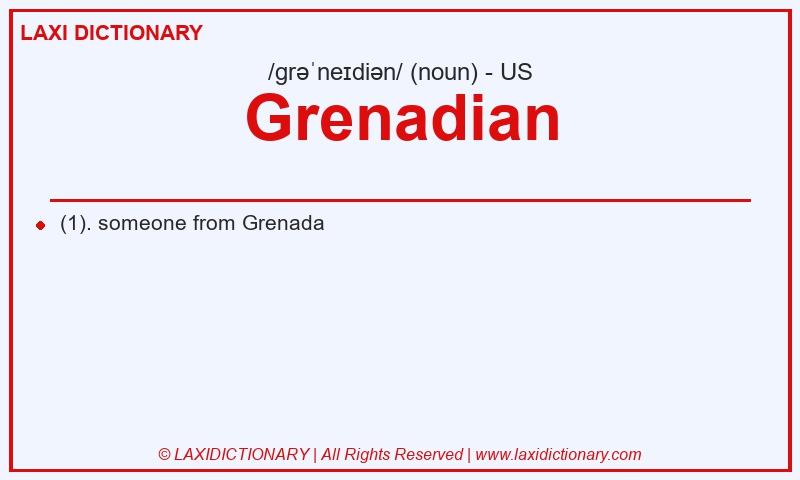 Definition Grenadian in American English