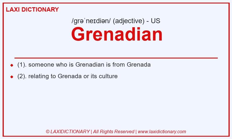 Definition Grenadian in American English