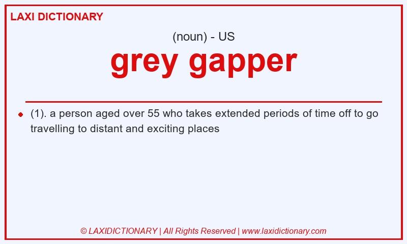 Definition grey gapper in American English