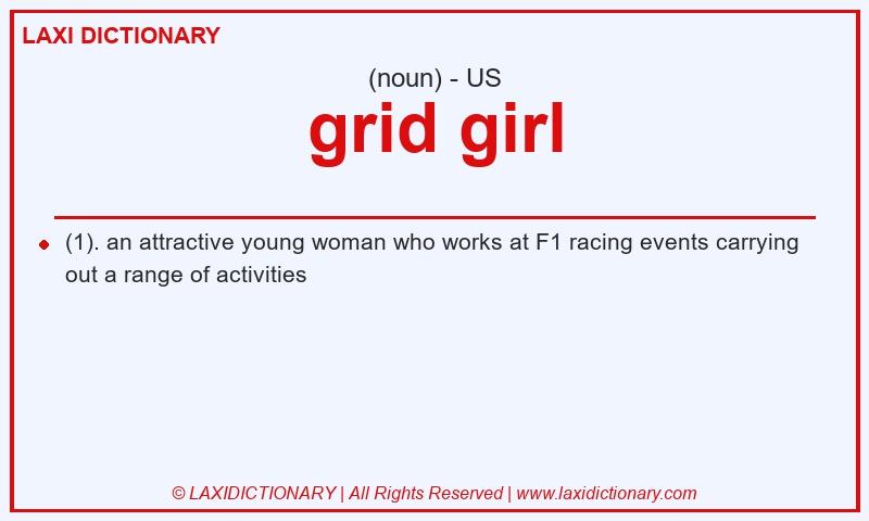 Definition grid girl in American English