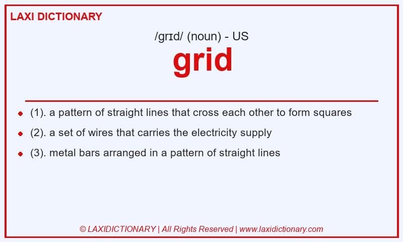 Definition grid in American English
