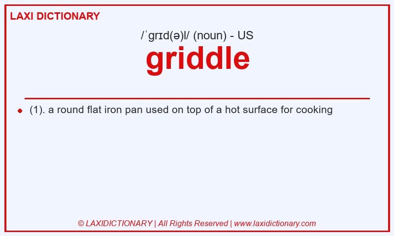 Definition griddle in American English
