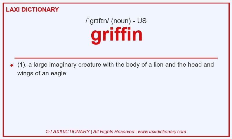 Definition griffin in American English