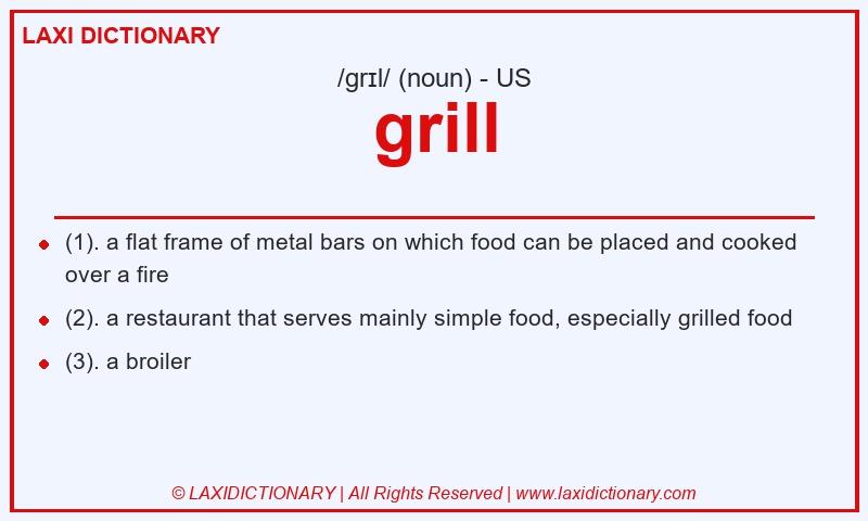Definition grill in American English