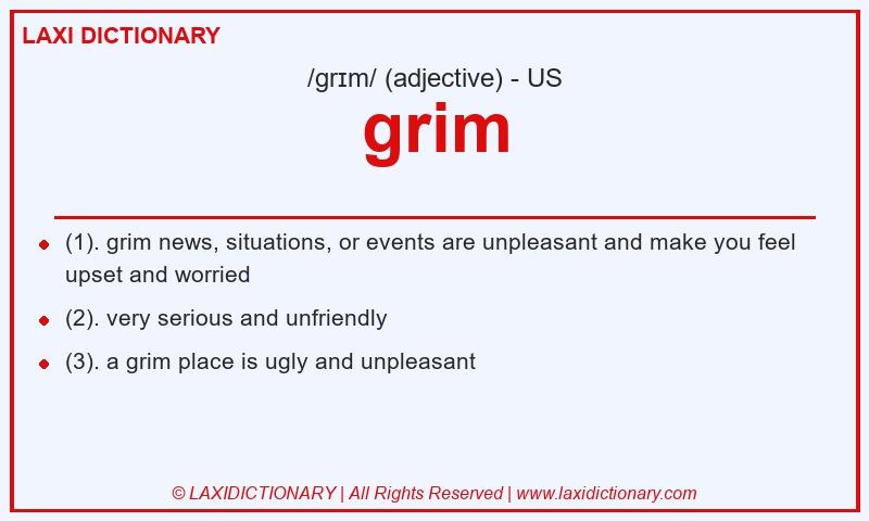 Definition grim in American English
