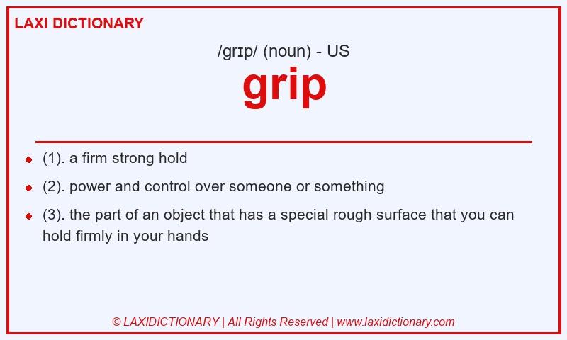 Definition grip in American English