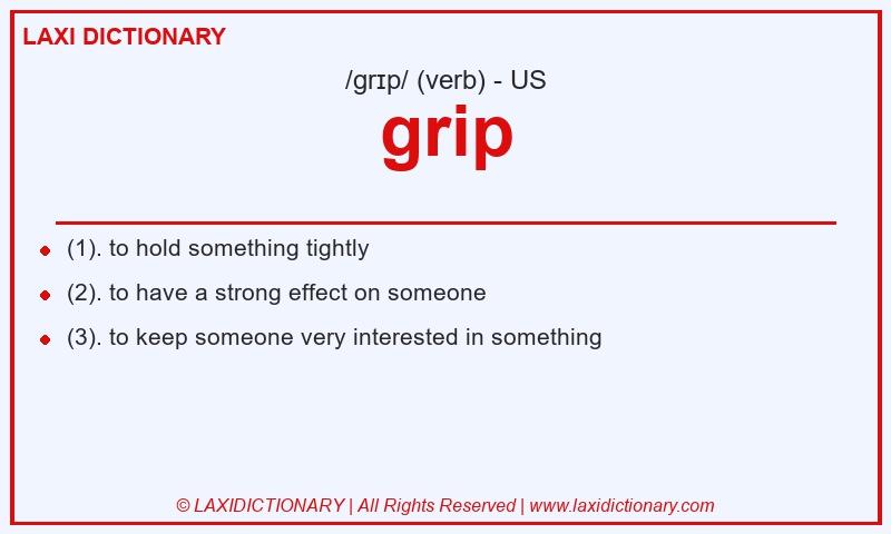 Definition grip in American English