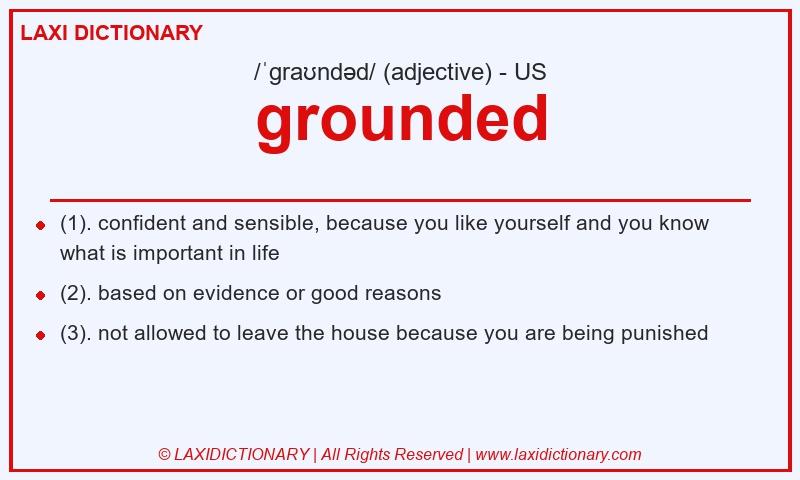 Definition grounded in American English