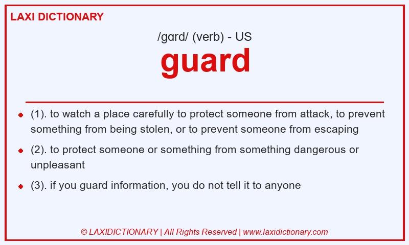 Definition guard in American English