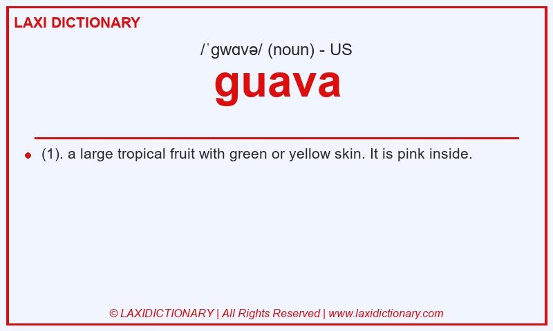 Definition guava in American English