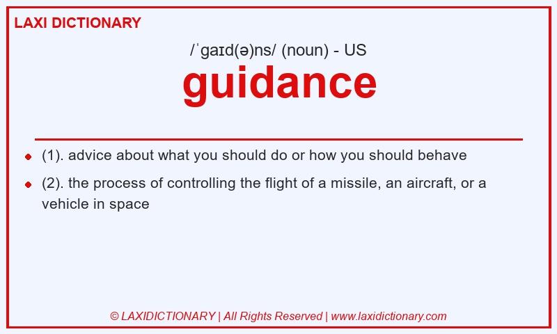 Definition guidance in American English