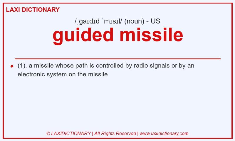 Definition guided missile in American English