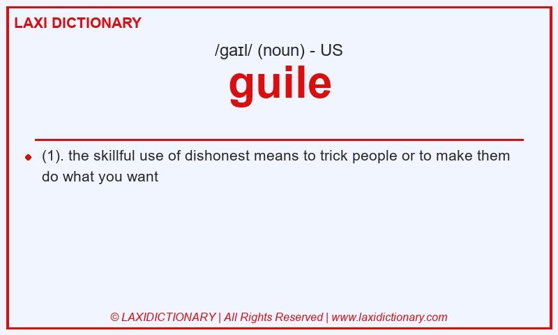 Definition guile in American English