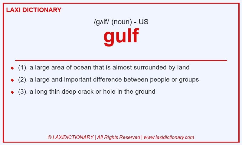 Definition gulf in American English