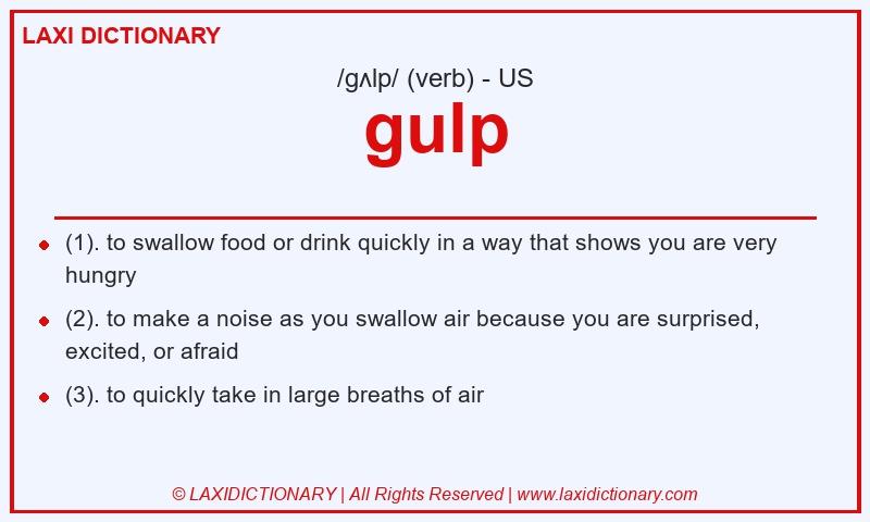 Definition gulp in American English