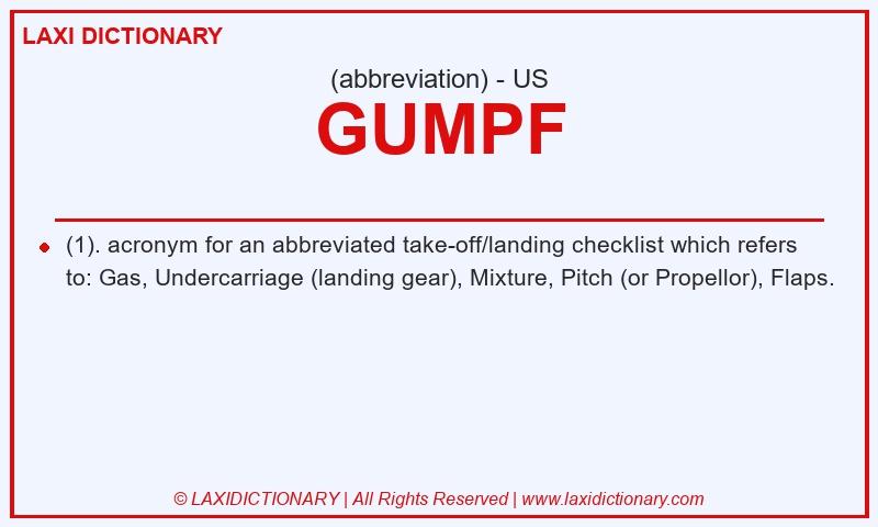 Definition GUMPF in American English