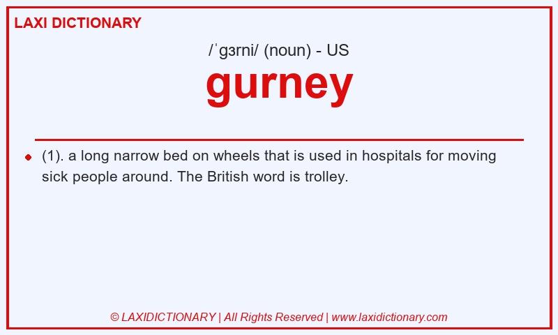 Definition gurney in American English