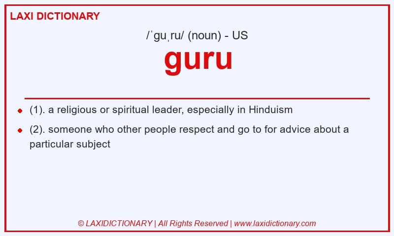 Definition guru in American English