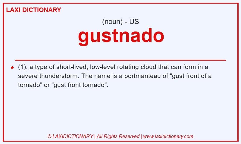 Definition gustnado in American English