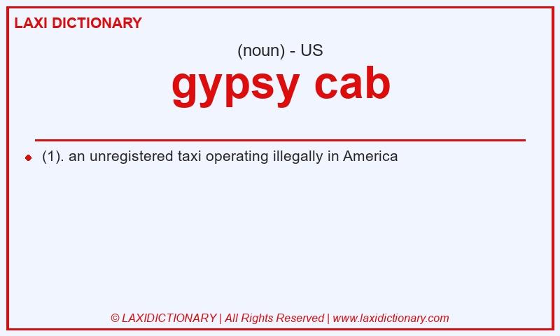 Definition gypsy cab in American English