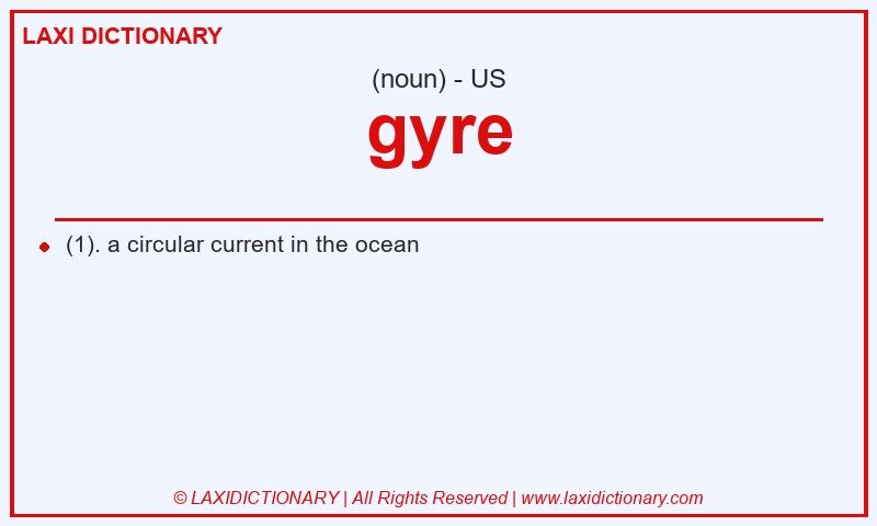 Definition gyre in American English