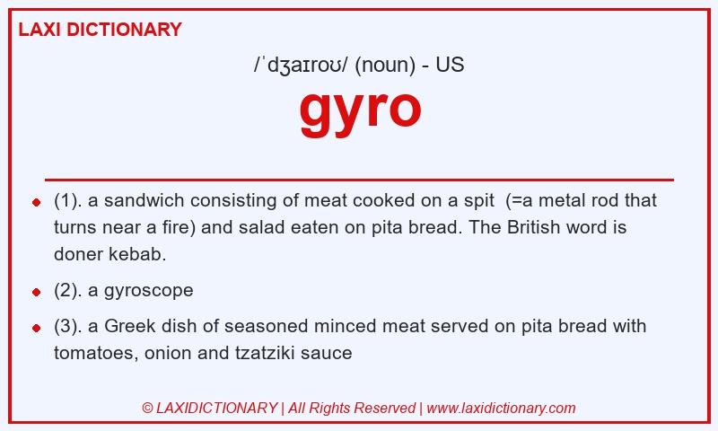 Definition gyro in American English