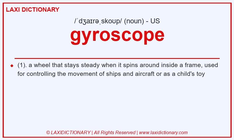 Definition gyroscope in American English