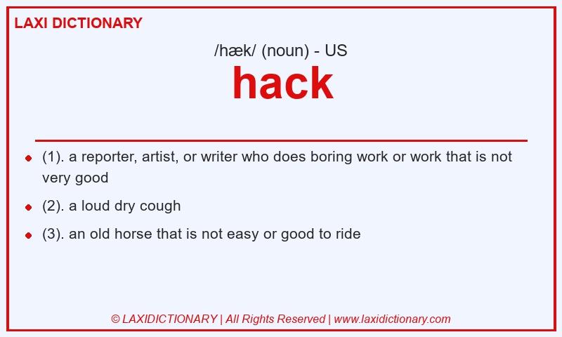 Definition hack in American English